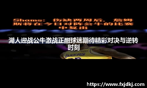 湖人迎战公牛激战正酣球迷期待精彩对决与逆转时刻